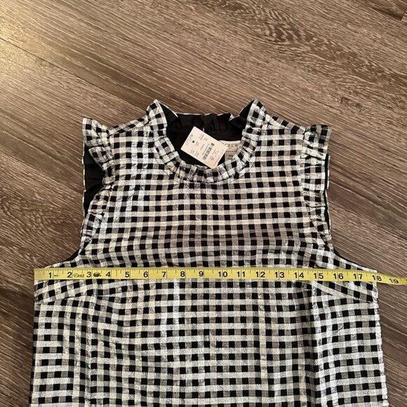 J. Crew Factory Sleeveless ruffleneck top New - Picture 3 of 6